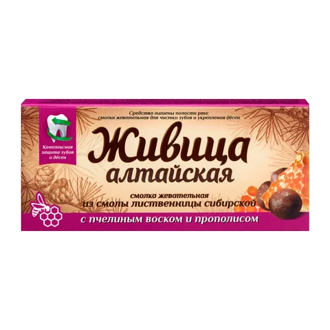 Rășină Altaiskaia cu ceară de albine și propolis, 4 buc.