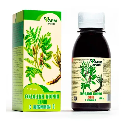 Sirop din rădăcină de lemn-dulce cu vitamina C, 100 ml