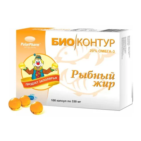 Ulei de pește alimentar, 100 capsule de 0,3 g