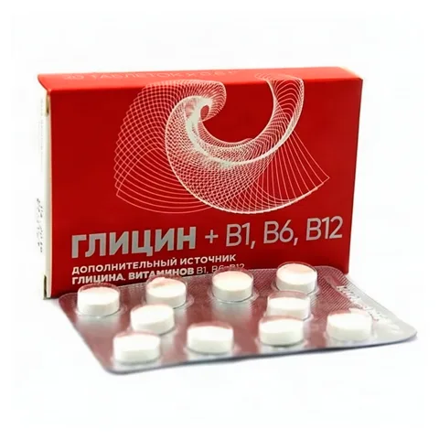 Глицин+b1 b6 b12 №20 табл 600мг