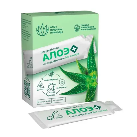Gel alimentar Aloe Plus cu clorofilă