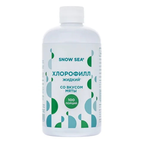 Clorofilă lichidă cu aromă de mentă, 500 ml