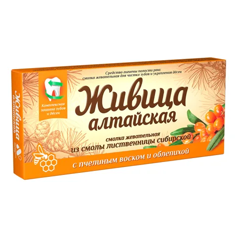 Rășină Altaiskaia cu ceară de albine și cătină, 4 buc.