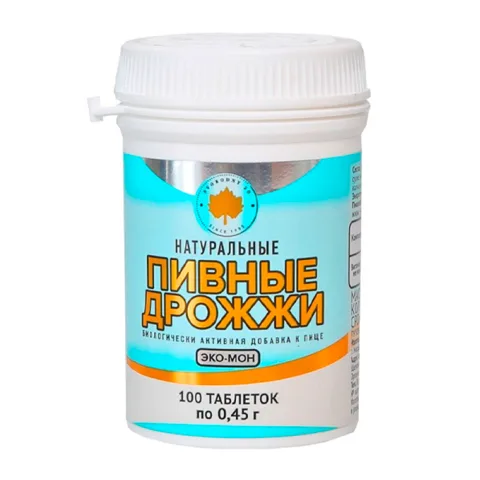 Drojdie de bere naturală, 0,5 g, 100 buc.