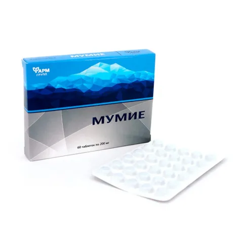 Mumio de Altai purificat, 60 comprimate de 200 mg